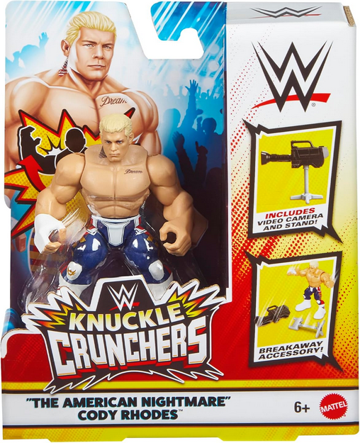 WWE  Knuckle Crunchers Cody Rhodes (with Video Camera)