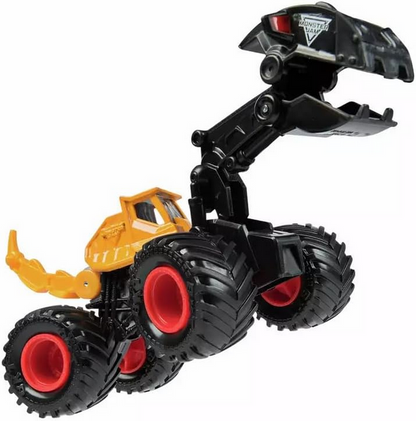 Monster Jam Dirt Squad Dugg Excavator Truck, 1:64 Scale Die-Cast Vehicle