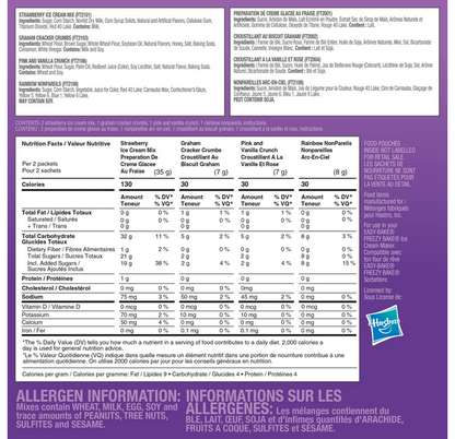 Freezy Bake by Easy-Bake Strawberry Ice Cream Mix - Strawberry Shortcake and Strawberry Delight, Kids Ages 8+