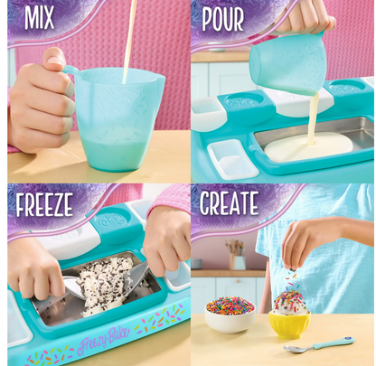 Freezy-Bake Chocolate Ice Cream Mix - S'mores and Rainbow Chip, Kids Ages 8 and up