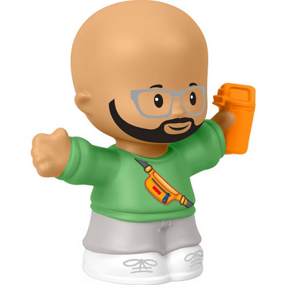 Fisher-Price Little People Athleisure Dad Character Figure for Toddlers & Kids