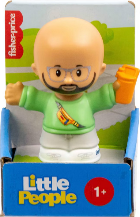 Fisher-Price Little People Athleisure Dad Character Figure for Toddlers & Kids