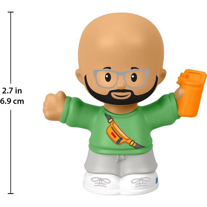 Fisher-Price Little People Athleisure Dad Character Figure for Toddlers & Kids