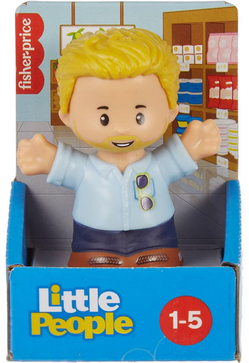 Fisher-Price Little People Sunglasses Dad Figure: Developmental Toy for Toddlers & Kids