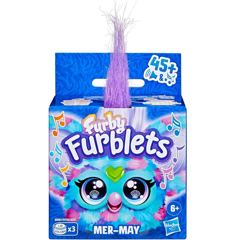 Furby Furblet Mer-May Mini Friend Electronic Plush Toy [45+ Sounds & Music]