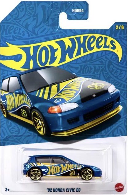 Hot Wheels 1992 Honda Civic EG Pearl & Chrome 58th Anniversary