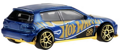 Hot Wheels 1992 Honda Civic EG Pearl & Chrome 58th Anniversary