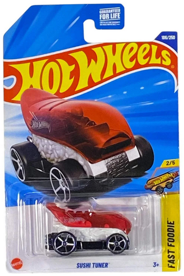Hot Wheels Sushi Tuner (Red) 106/250 Fast Foodie Series 2/5