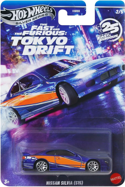 Hot Wheels Fast and Furious Tokyo Drift Car Nissan Silvia S15 Model Die Cast Scale 1:64