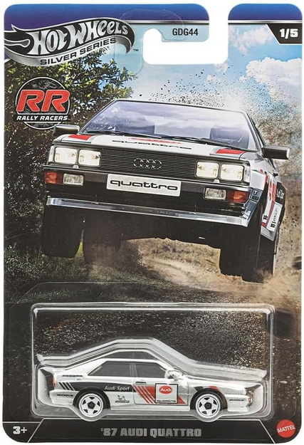 Hot Wheels Silver Series Rally Racers '87 Audi Quattro [Silver] 1/5