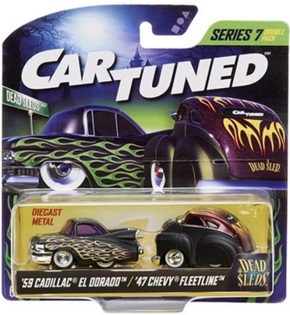 CarTuned 1959 Cadillac El Dorado & 1947 Chevy Fleetline Dead Sleds Series 7 2 Pack