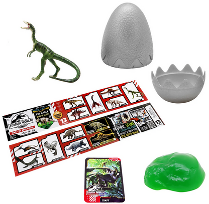 Jurassic World Rebirth Captivz Slime Egg Dinosaur Collectible Flocked Exclusive Ages 3+