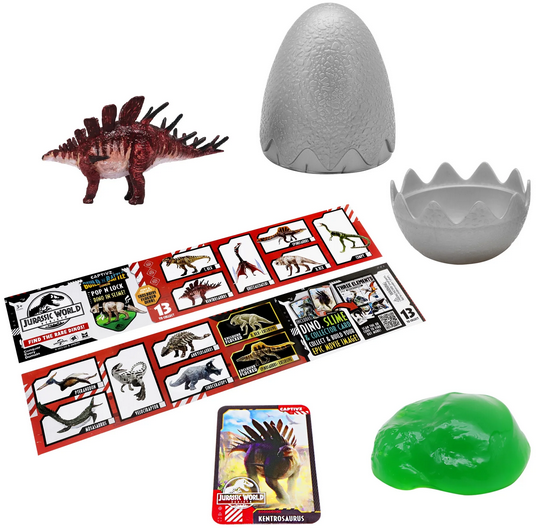 Jurassic World Rebirth Captivz Slime Egg Dinosaur Collectible Flocked Exclusive Ages 3+