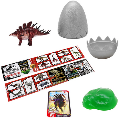 Jurassic World Rebirth Captivz Slime Egg Dinosaur Collectible Flocked Exclusive Ages 3+
