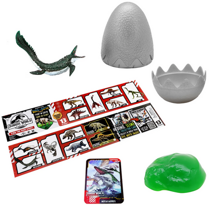 Jurassic World Rebirth Captivz Slime Egg Dinosaur Collectible Flocked Exclusive Ages 3+