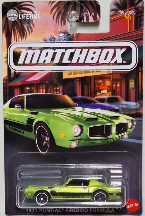 Matchbox 1971 Pontiac Firebird Formula Green 05/05
