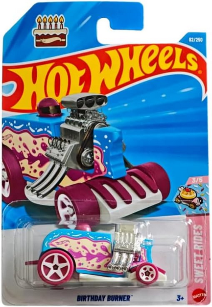 Hot Wheels Birthday Burner [Blue Icing] 82/250 Sweet Rides 3/5