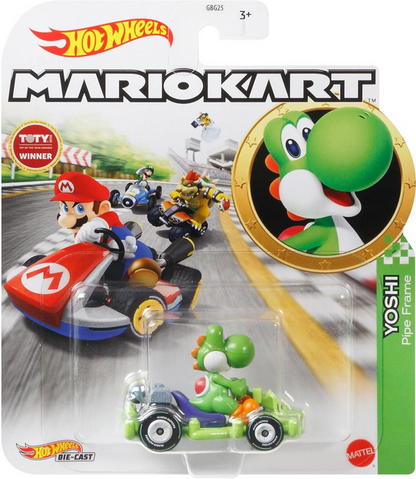 Hot Wheels Yoshi Pipe Frame Kart Super Mario Kart