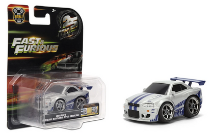Jada Toys Small Blocks Fast & Furious Brian's Nissan Skyline GT-R (BNR34) 1:43 Scale