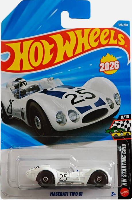 Hot Wheels Maserati Tipo 61 White 123/250 HW Starting Grid 9/10