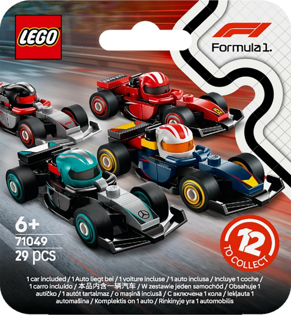 LEGO 71049 F1 Collectible Race Cars Random Set of 1 Race Car