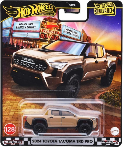Hot Wheels Boulevard 2024 Toyota Tacoma TRD Pro Ride On Toy Mini Car Ages 3+ Brown