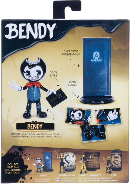 Bendy and the Ink Machine Bendy Real World with Book 5" Action Figure from Wave 2