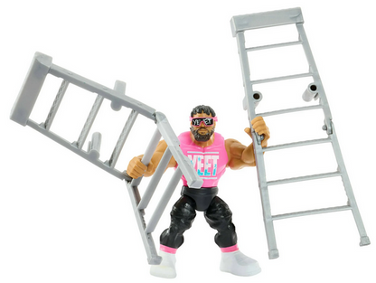 WWE Knuckle Crunchers Jey Uso Action Figure & Accessories, Bone-Crunching Sounds, 3.25-inch