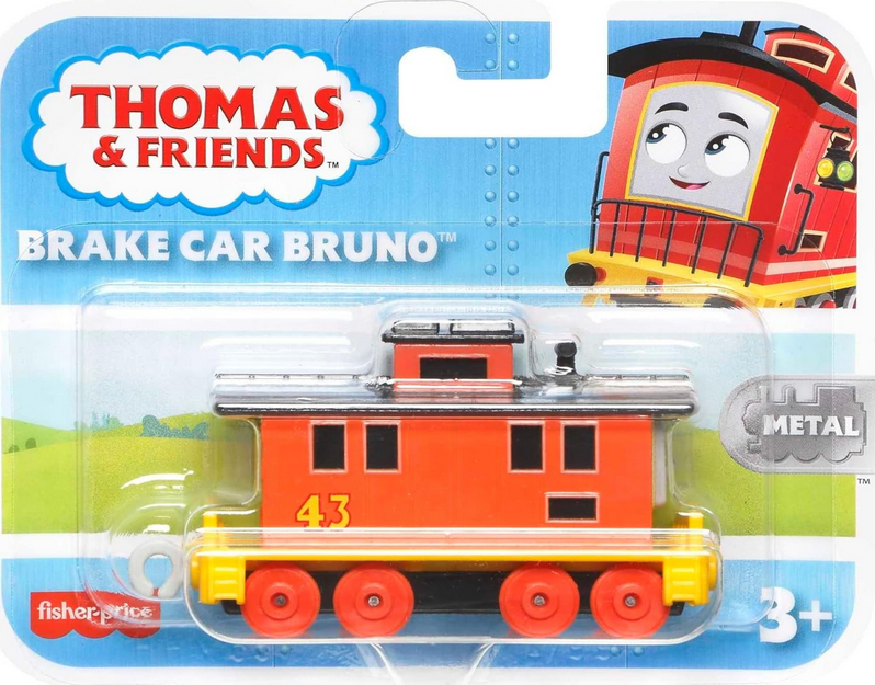 Thomas & Friends Diecast Toy Train Brake Car Bruno Push-Along Vehicle for Preschool Pretend Play Kids Ages 3+ Years