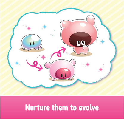 Punirunes, Interactive Digital Toy with 55 Squishy Characters Inside, Reacts to Touch, Color Display, Kids Toys for Ages 5 and up