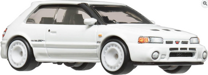 Hot Wheels Boulevard Mazda 323 GTR 1:64 Scale Die-Cast Car, White