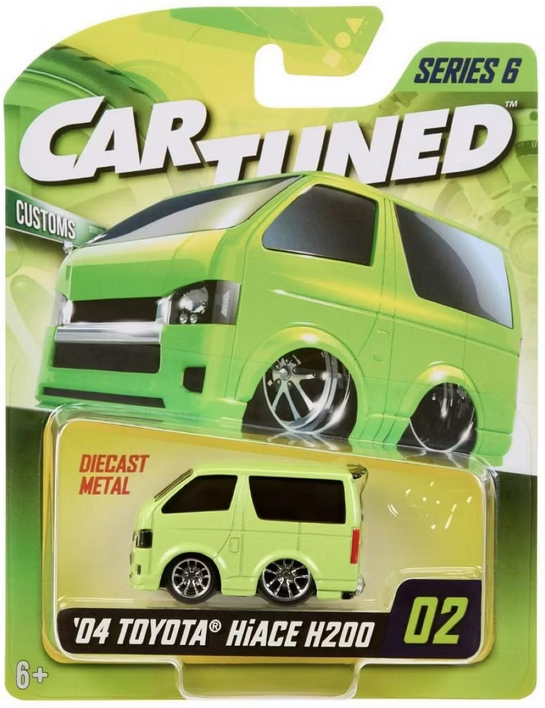 Car Tuned 2004 Toyota Hiace H200 Customs Lime Green Series 6