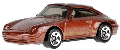 Hot Wheels 1996 Porsche Carrera Brown 98/250 Then and Now 4/10
