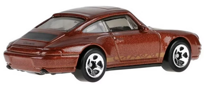 Hot Wheels 1996 Porsche Carrera Brown 98/250 Then and Now 4/10