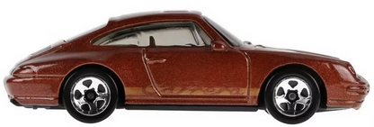 Hot Wheels 1996 Porsche Carrera Brown 98/250 Then and Now 4/10
