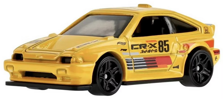 Hot Wheels 1985 Honda CR-X Yellow 89/250 HW J-Imports 4/10