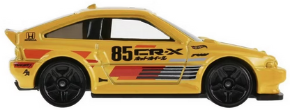 Hot Wheels 1985 Honda CR-X Yellow 89/250 HW J-Imports 4/10