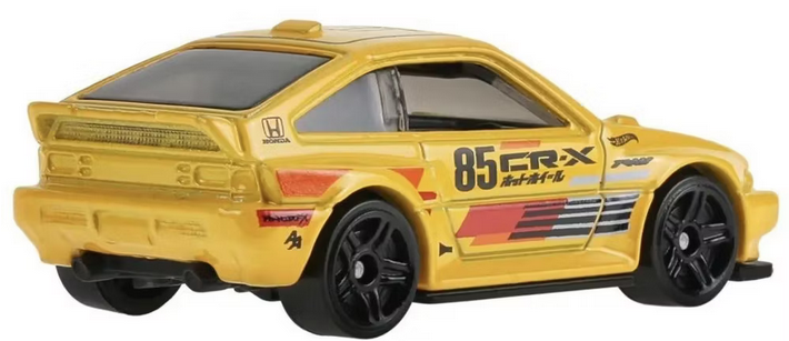 Hot Wheels 1985 Honda CR-X Yellow 89/250 HW J-Imports 4/10