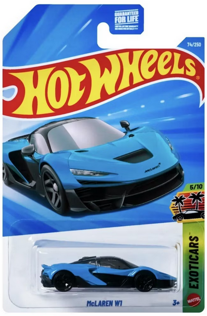 Hot Wheels McLaren W1 Blue74/250 Exoticars 5/10