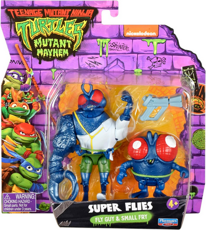 Teenage Mutant Ninja Turtles: Mutant Mayhem Fly Guy and Small Fry Super Flies Action Figure Set - 2pk