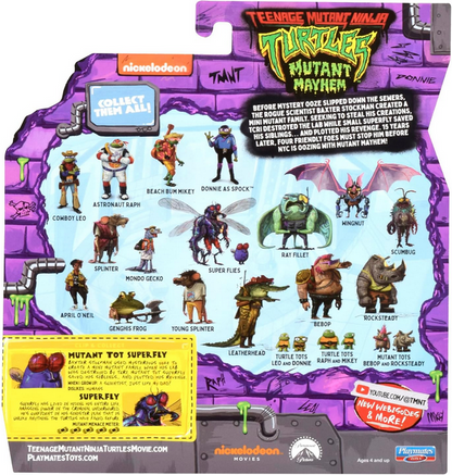 Teenage Mutant Ninja Turtles: Mutant Mayhem Fly Guy and Small Fry Super Flies Action Figure Set - 2pk