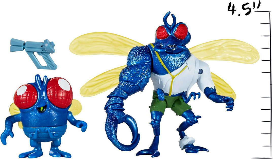 Teenage Mutant Ninja Turtles: Mutant Mayhem Fly Guy and Small Fry Super Flies Action Figure Set - 2pk