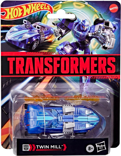 Transformers Collaborative Hot Wheels x Twin Mill, Deluxe Class 5-Inch Robot Action Figure Converts to Racecar, Car Toys for Ages 8+