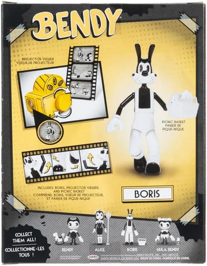 Bendy and the Ink Machine 5" Boris with Picnic Basket & Projector Wave #3 Action Figures