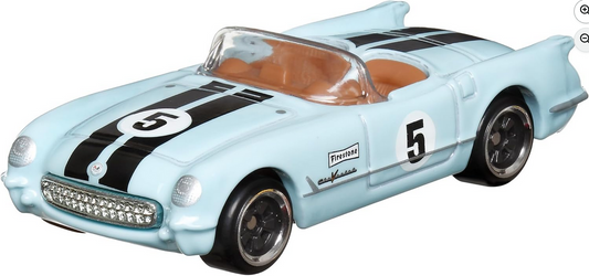 Hot Wheels 1955 Corvette (Blue) Vintage Racing Club, 2/6