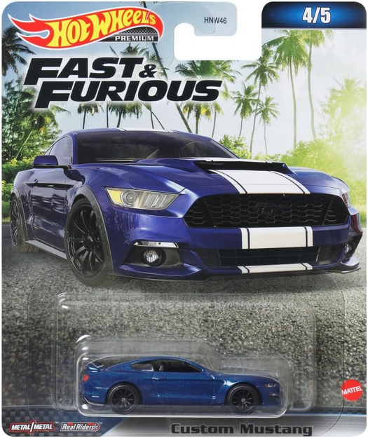 Hot Wheels Fast and Furious  Custom Mustang 4/5 3 Years Old and Up
