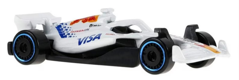 Hot Wheels VISA Cash APP Racing Bulls Formula One Team [White] 68/250 Fomula 1 2/5 1:64 Scale