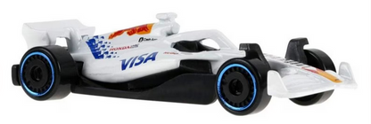 Hot Wheels VISA Cash APP Racing Bulls Formula One Team [White] 68/250 Fomula 1 2/5 1:64 Scale