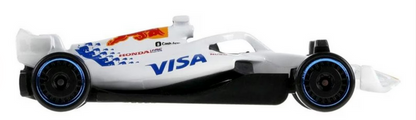 Hot Wheels VISA Cash APP Racing Bulls Formula One Team [White] 68/250 Fomula 1 2/5 1:64 Scale