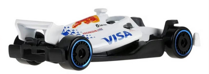 Hot Wheels VISA Cash APP Racing Bulls Formula One Team [White] 68/250 Fomula 1 2/5 1:64 Scale